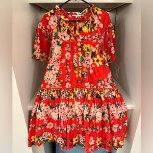 Olivaceous Floral Dress